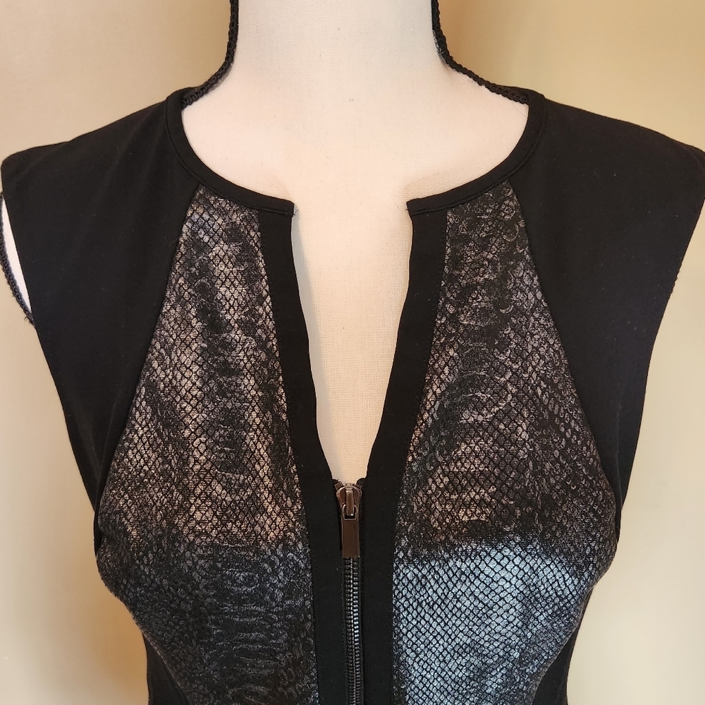 Cache Black and Gray Mini Dress - Picture 6 of 8